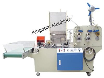 Máquina empacadora de popotes de 3 sellos