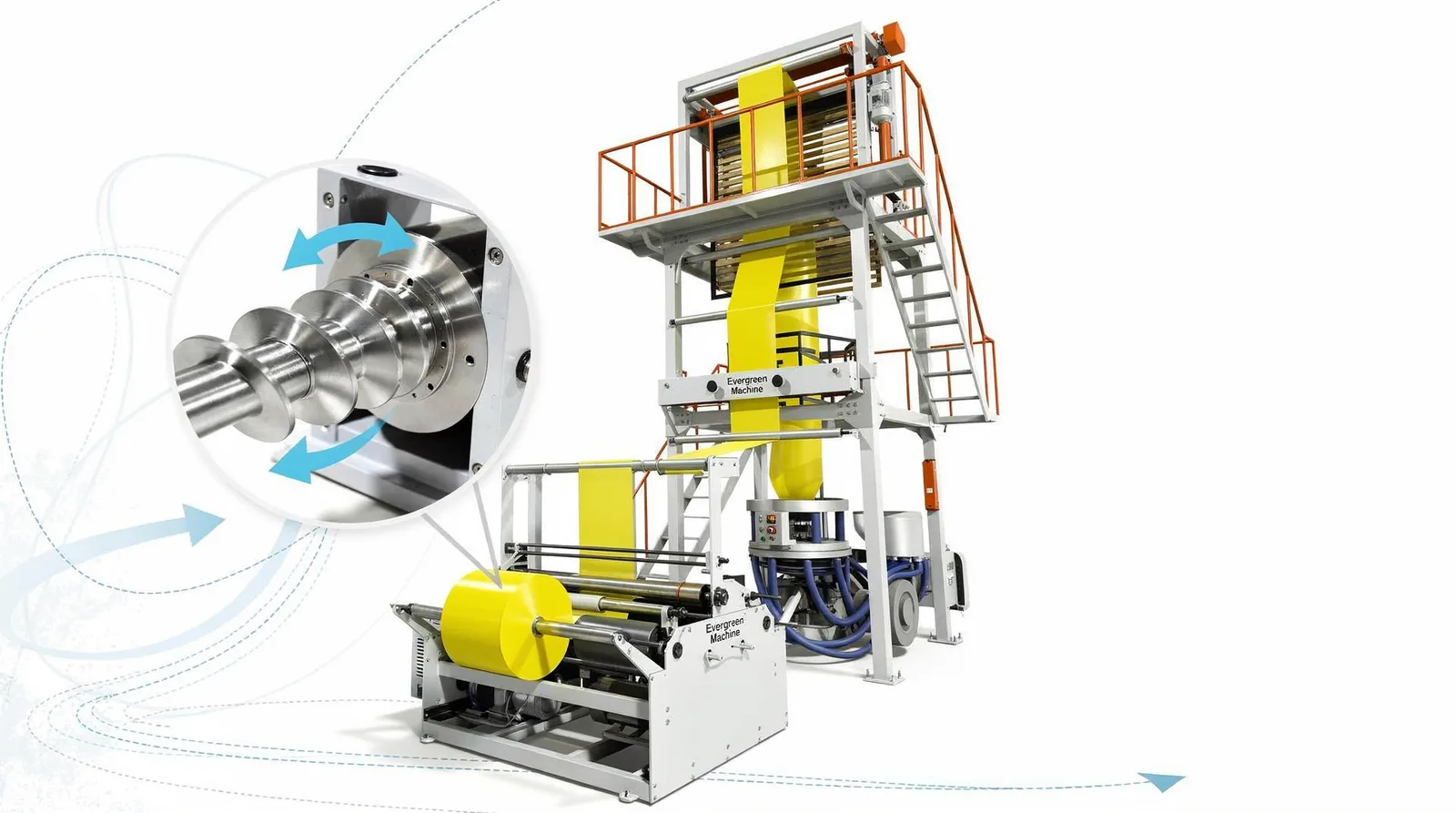 Blown film extrusion, also called tubular film extrusion, is the most common method used
