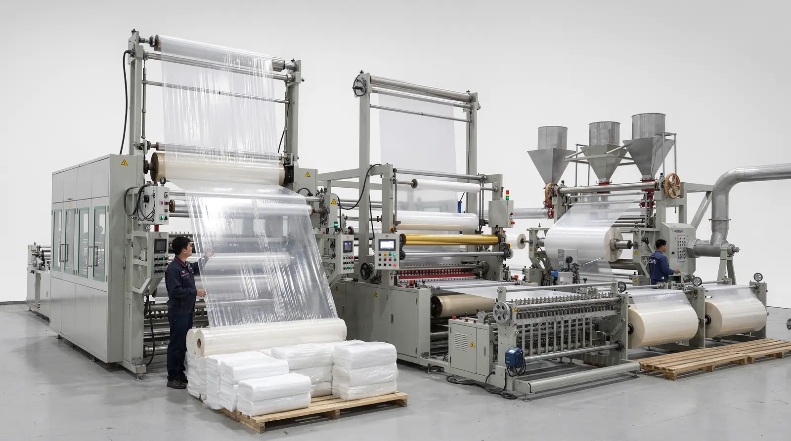 Kingdom Machine manufactures and coordinates export of its roll bag production equipment from its facility