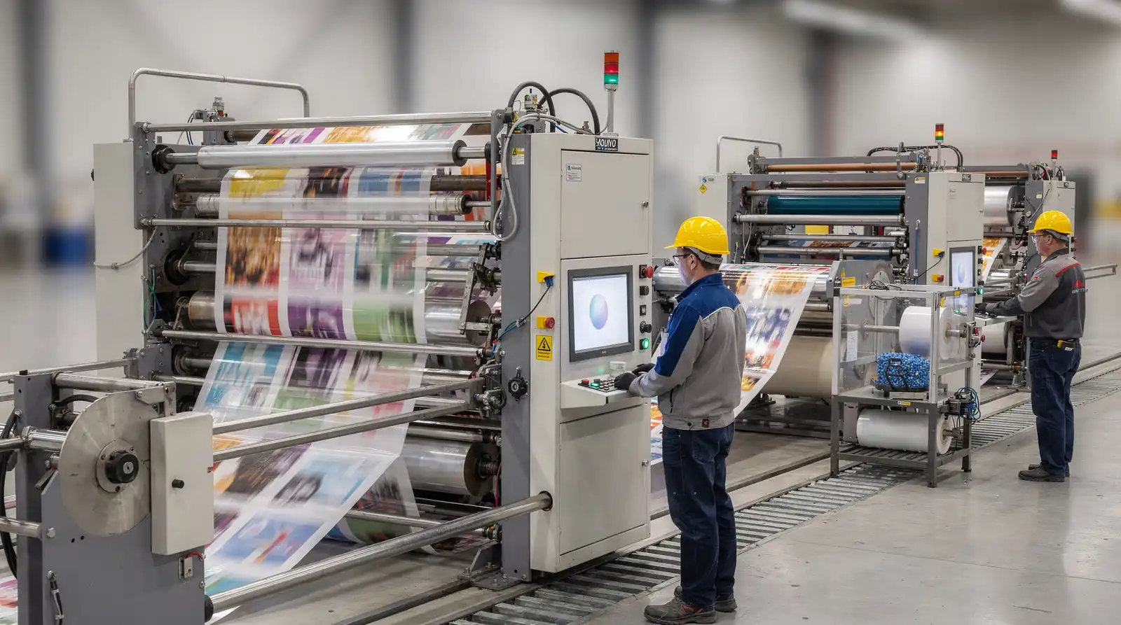 Stack flexo presses can achieve front and reverse printing in a single pass, cutting extra